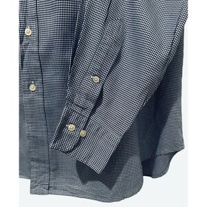 POLO Ralph Lauren Mens Dress Shirt‎ Andrew Blue Pony Check 17.5 34/35 XL